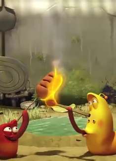 爆笑虫子，大黄虫和小红烤火腿吃最后把自己给烤了