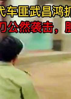 90年代车匪武昌鸿抓捕影像，手持菜刀公然袭击，胆子太大！