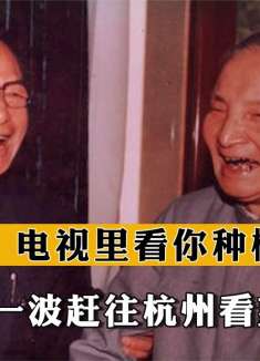 87年薄一波赶往杭州看望陈云，见面笑道：电视里看你种树使很大劲