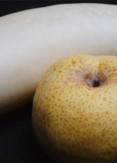 白萝卜和梨一起搭配，没想到这么厉害，冬天要多给家人喝，真实用