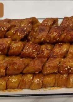 特殊时期呆在家里做烤面筋，无油烟的烧烤，劲道又美味