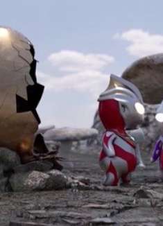 戴拿在野外挖到巨型金蛋，请迪迦一起烤着吃，结果孵出了盖亚幼崽