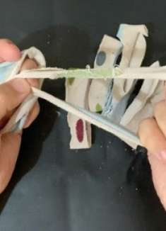 袜子剪成段弄成圈，连在一起太实用了，家人都喜欢，看完果断做个