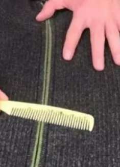 毛衣起球怎么办？只需一把梳子，立马像新的一样干净，都试试