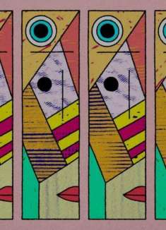 韩国小众爵士乐 MV，色彩几何表情包