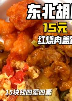 东北胡同里面15块四荤四素的盒饭，真的好享受这种东北生活！