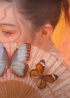 中国风古典妆容：蝴蝶元素的妆容，现代与古典的融合