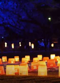 日本雪灯节：蜡烛与雪夜的浪漫