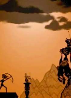 神将虱子赐给难民吃，贪婪的难民却将神杀死，拿尸体当产粮机器