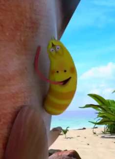 爆笑虫子：大鱼吃掉小红，结果鱼却死了，小红被困在鱼腹中