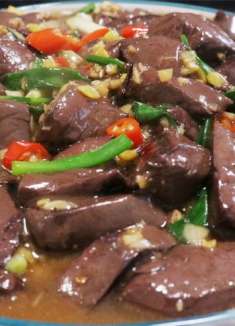 炒猪血怎么做才最好吃