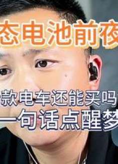 固态电池前夜！老款电车还能买吗内行人一句话点醒了梦中人