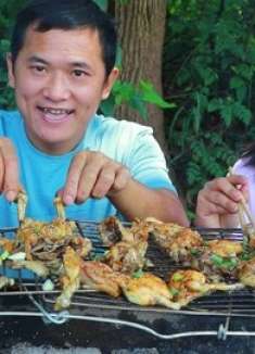 130买10斤牛蛙，做烤牛蛙吃香辣十足，今天吃个够