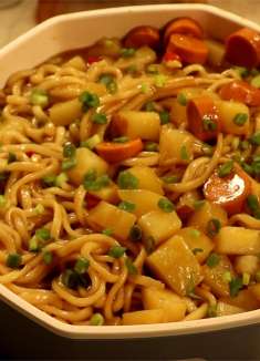 土豆火腿焖面，简单好做好吃！