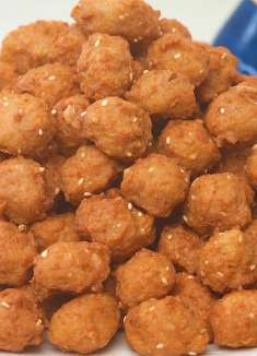 过年了！教你炸肉丸最好吃的做法，外酥里软，好吃无腥味，太香了