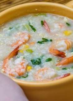 小羽私厨之砂锅鲜虾粥,做法简单又好吃,快来看看吧