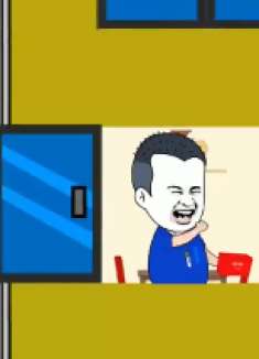 熊孩子楼上扔摔炮，最后被蓝色姬要疯狂一顿揍