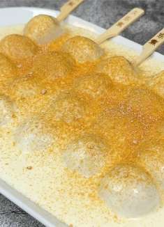 自制奶盖糯米丸子，香甜Q弹，真的太治愈了，朋友说出去摆摊卖吧