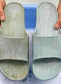 洗拖鞋时倒一点，不管多脏多黑的拖鞋，洗完干净如新，试一试